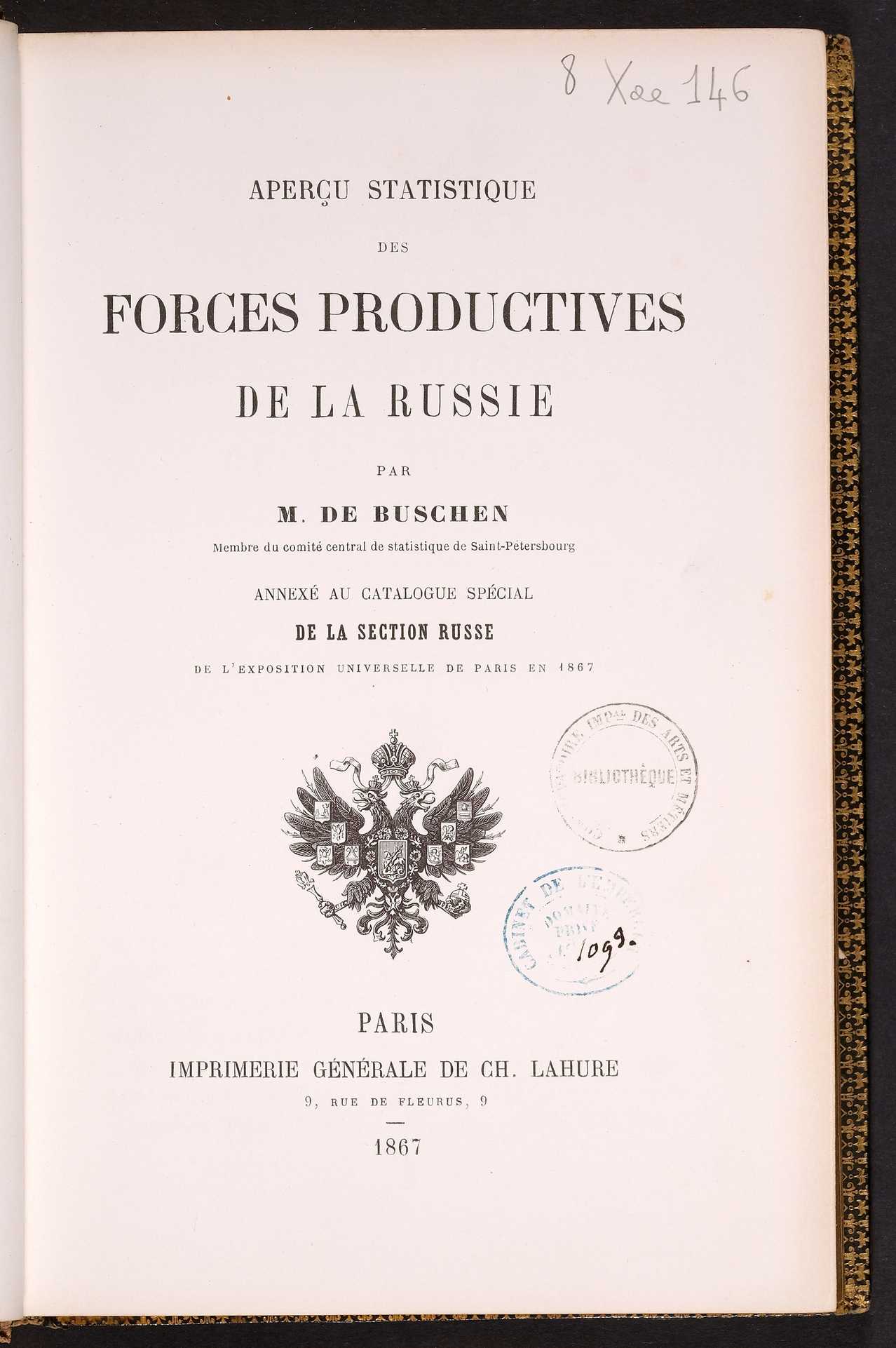 Page de titre du 8XAE146