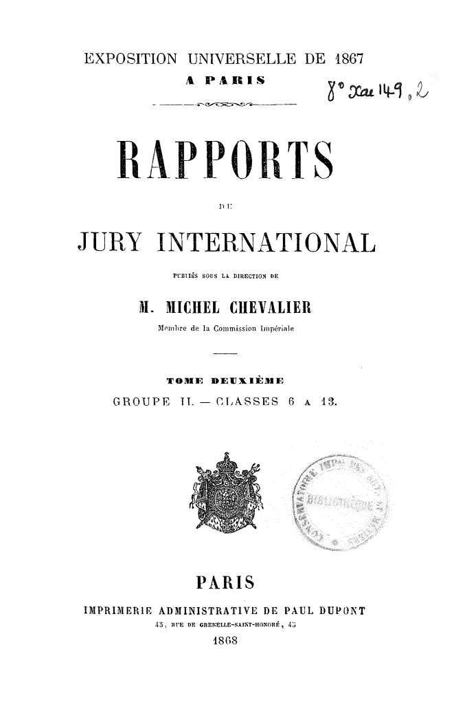 Page de titre du 8XAE149.2