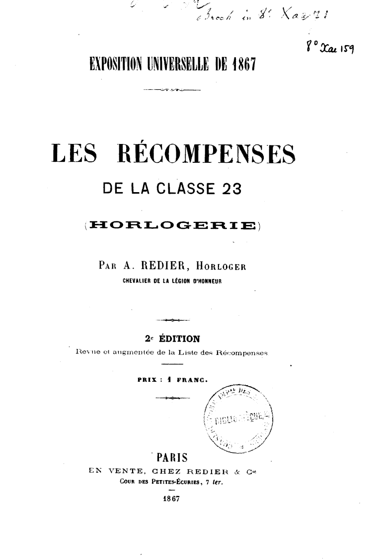 Page de titre du 8XAE159