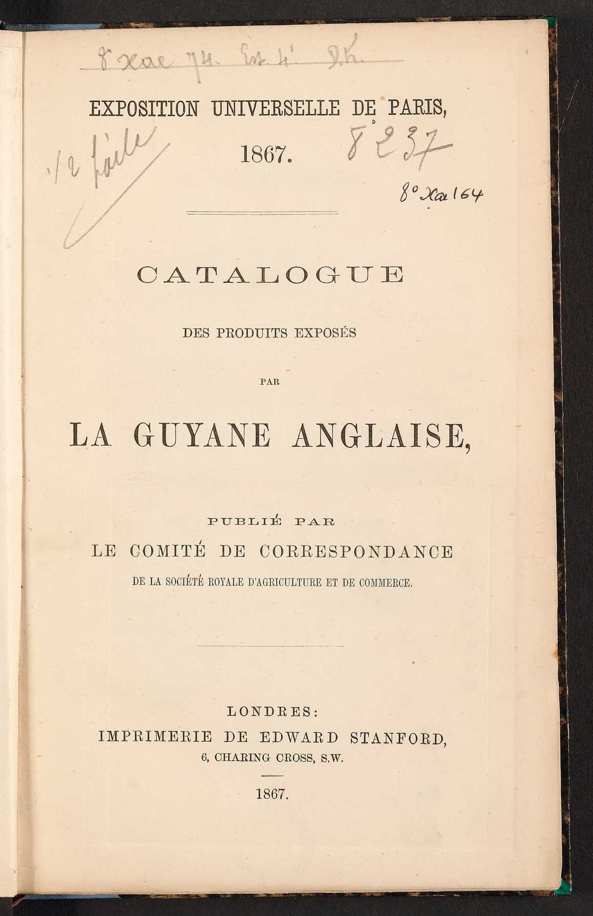 Page de titre du 8XAE164