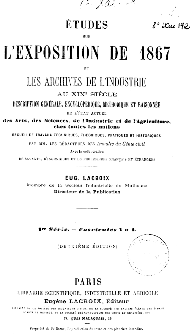 Page de titre du 8XAE172.1