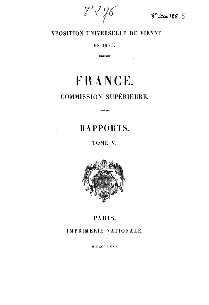 Page de titre du 8XAE186.5