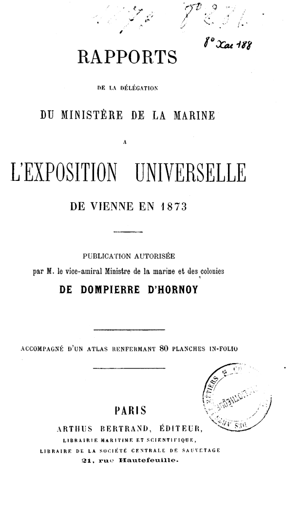 Page de titre du 8XAE188