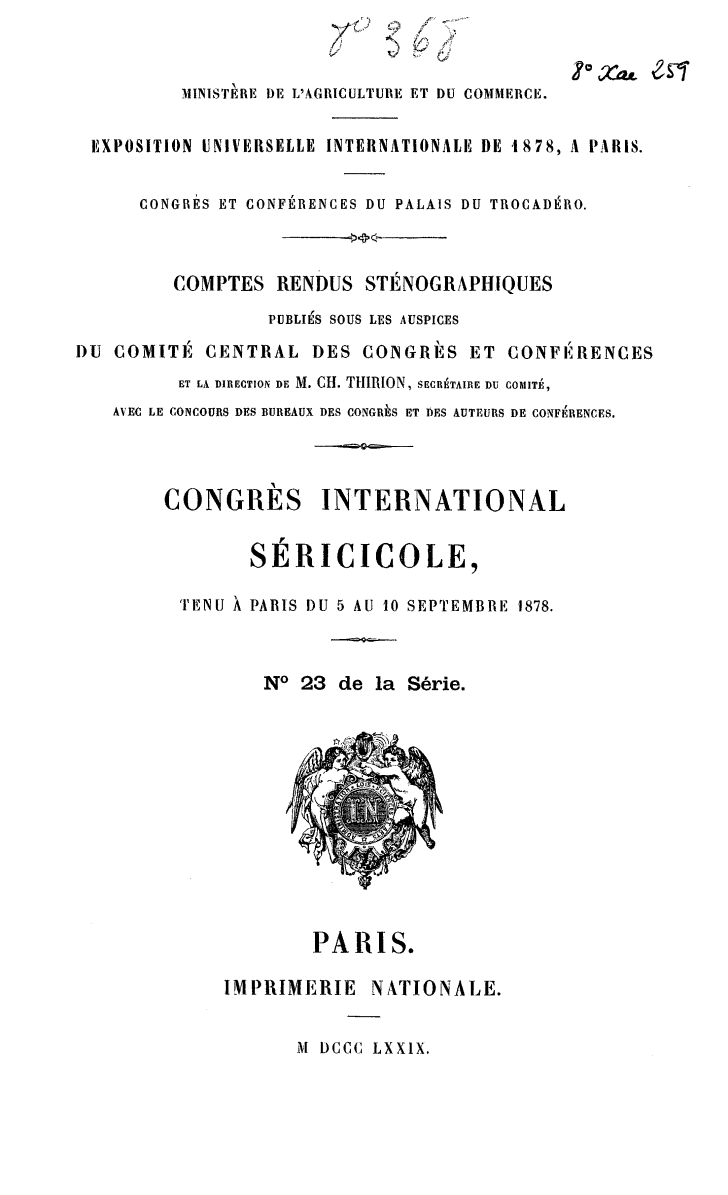 Page de titre du 8XAE259