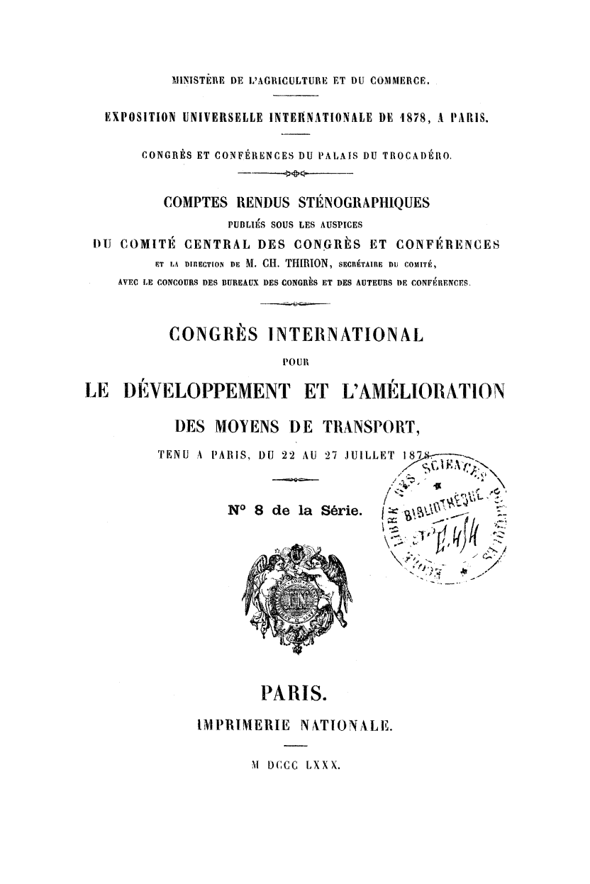 Page de titre du 8XAE262BIS