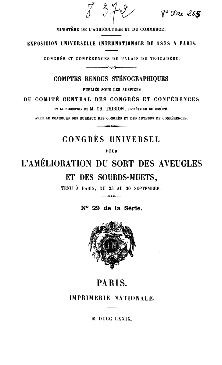 Page de titre du 8XAE265