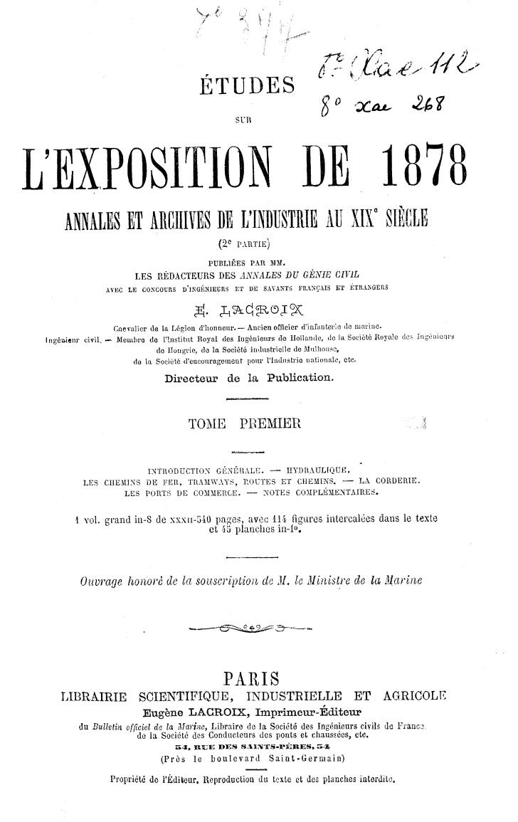 Page de titre du 8XAE268.1