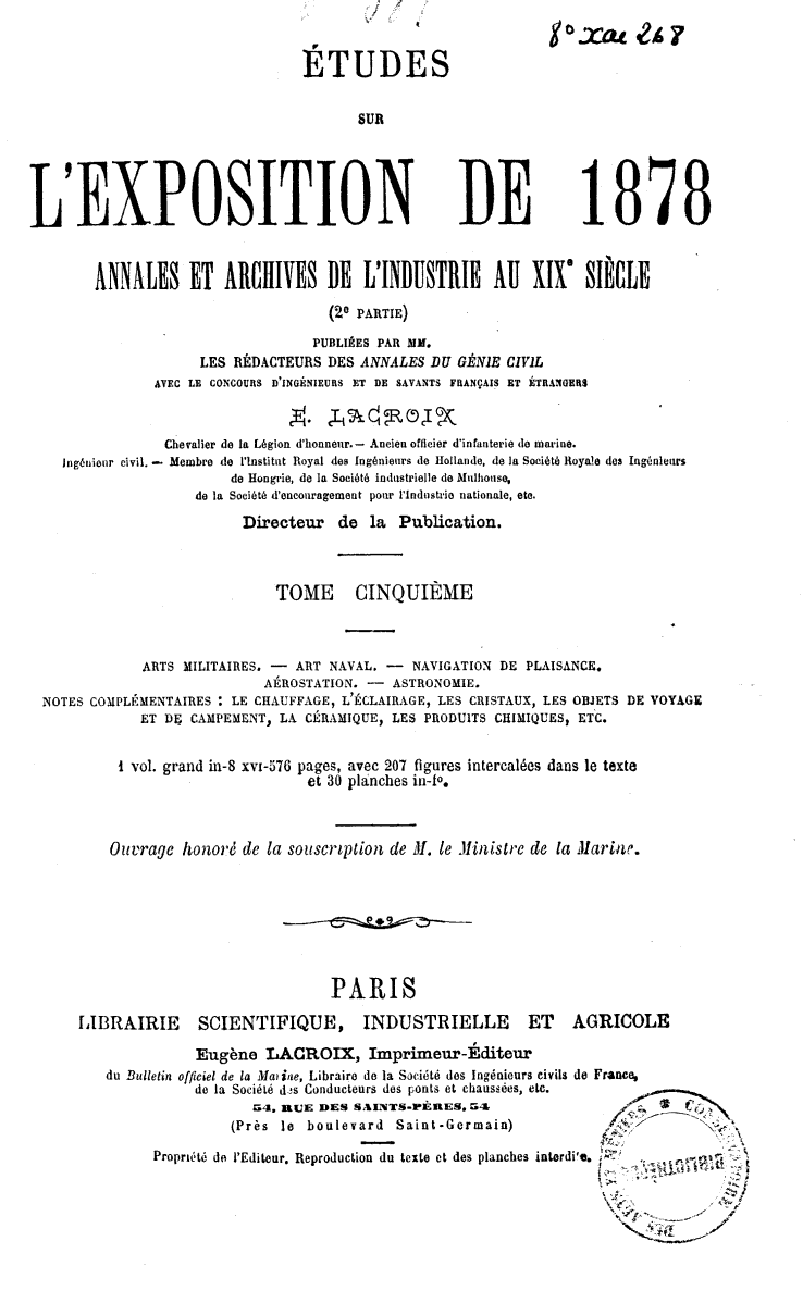 Page de titre du 8XAE268.5