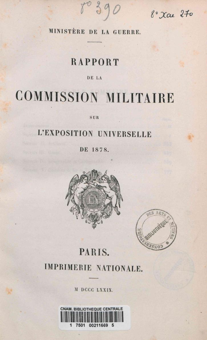 Page de titre du 8XAE270