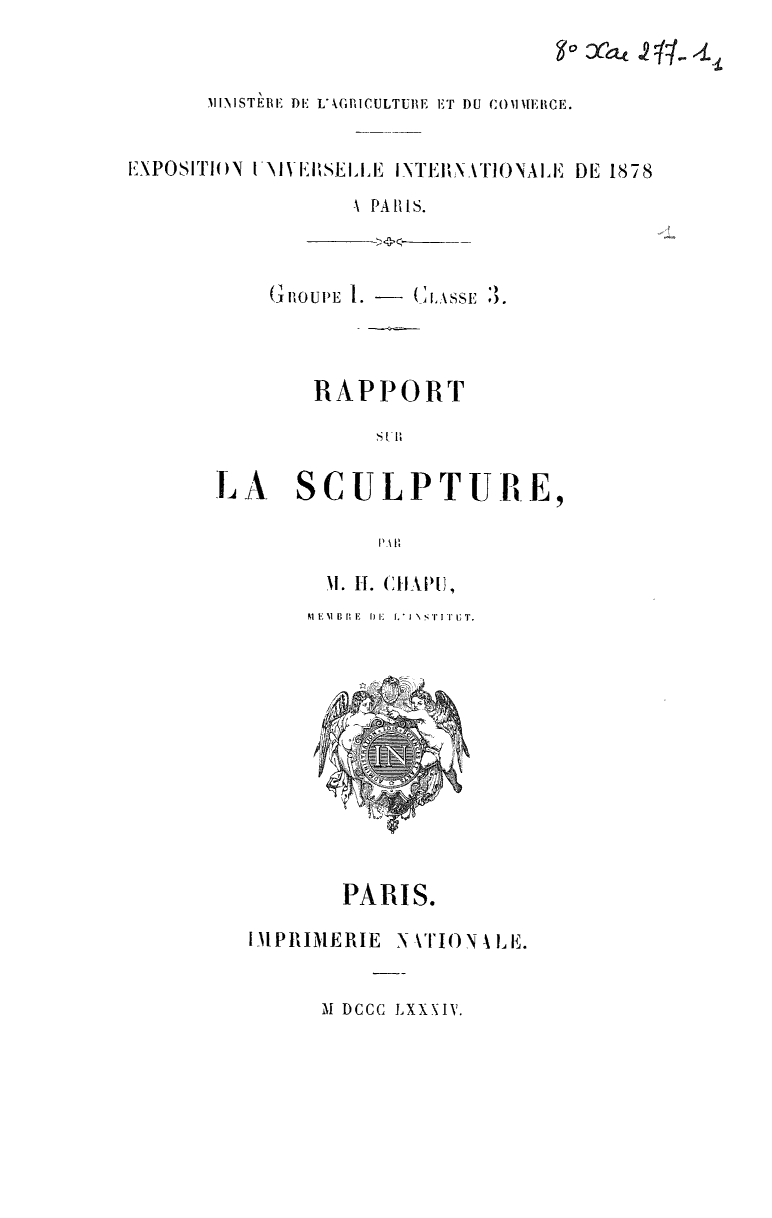 Page de titre du 8XAE277-1.1