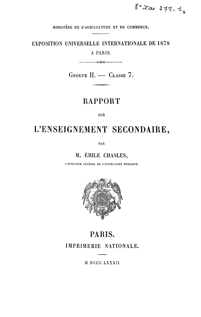 Page de titre du 8XAE277-1.4