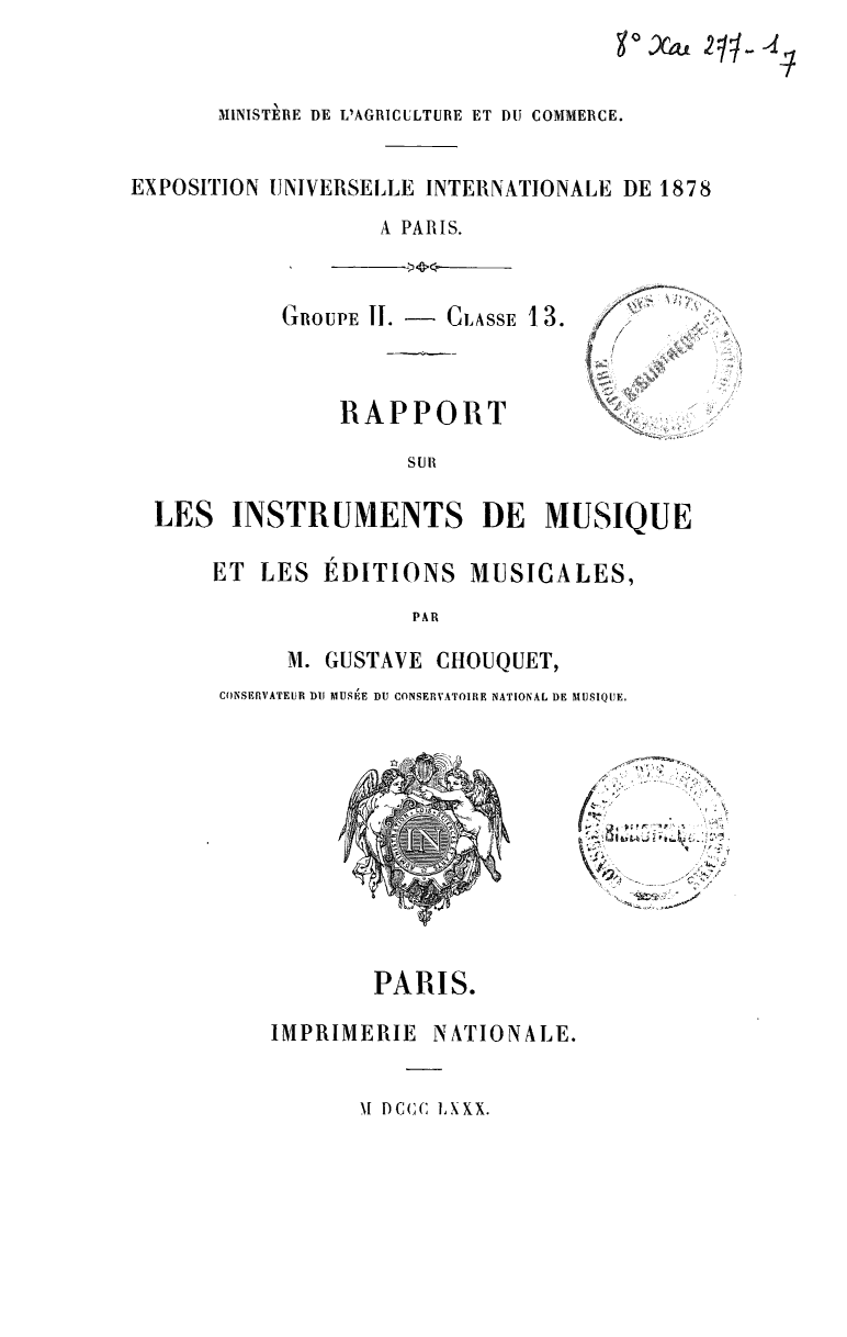 Page de titre du 8XAE277-1.7