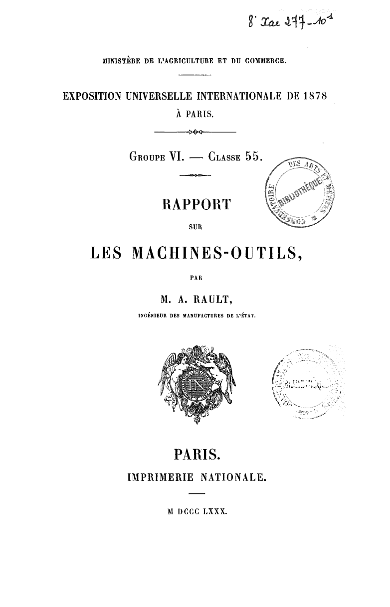 Page de titre du 8XAE277-10.1
