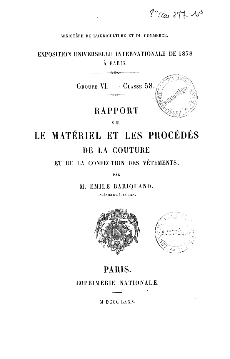 Page de titre du 8XAE277-10.3