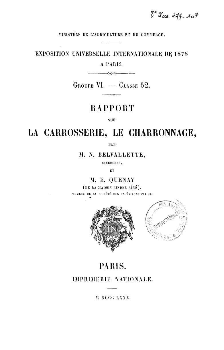 Page de titre du 8XAE277-10.7