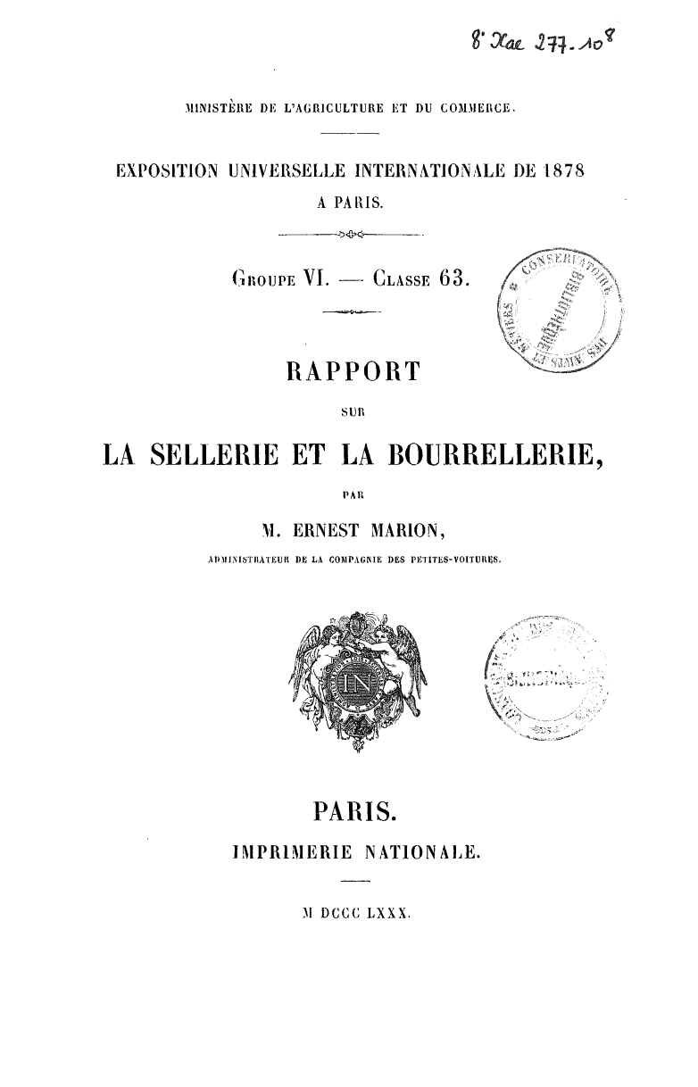 Page de titre du 8XAE277-10.8