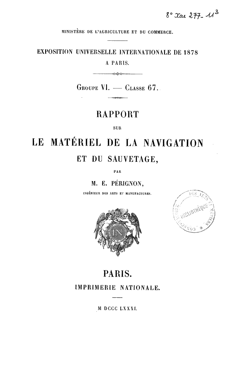 Page de titre du 8XAE277-11.3