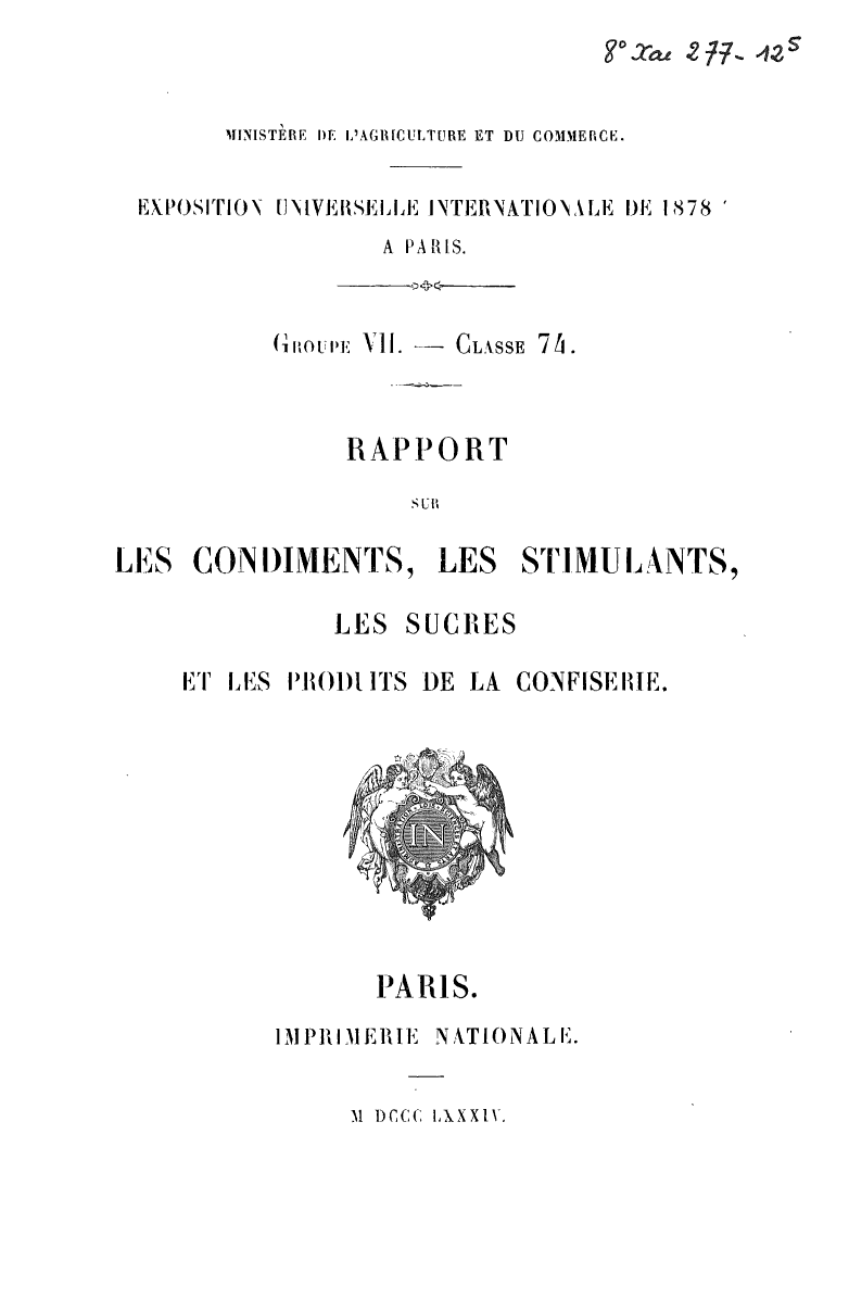 Page de titre du 8XAE277-12.5