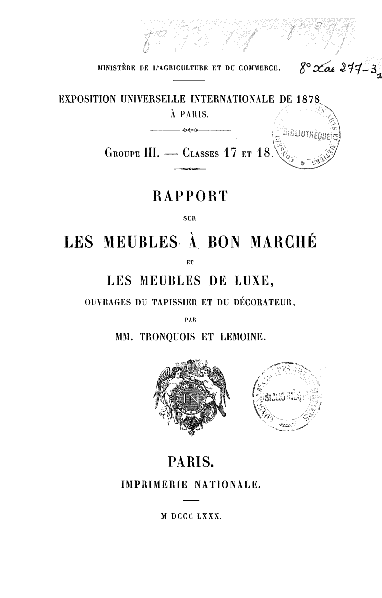 Page de titre du 8XAE277-3.1