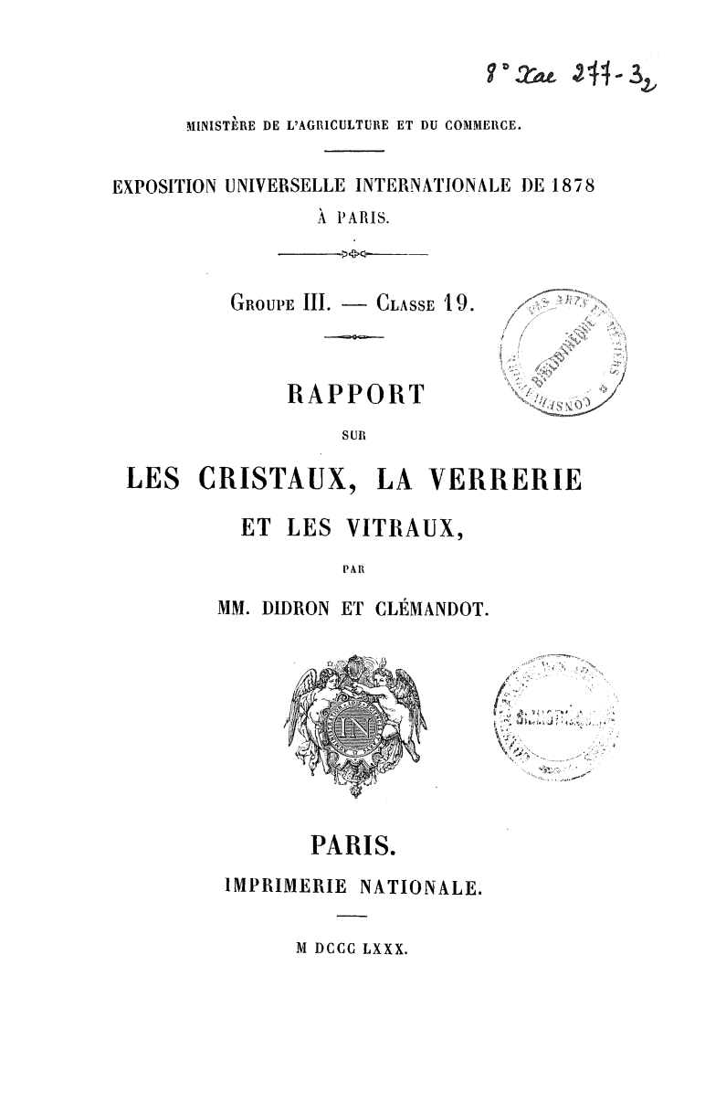 Page de titre du 8XAE277-3.2