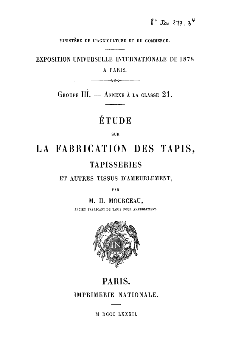 Page de titre du 8XAE277-3.5