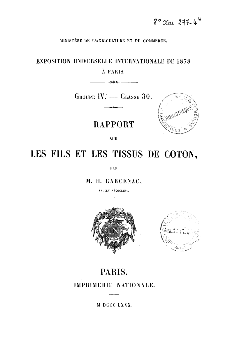 Page de titre du 8XAE277-4.1