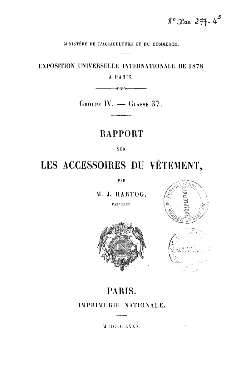 Page de titre du 8XAE277-4.7