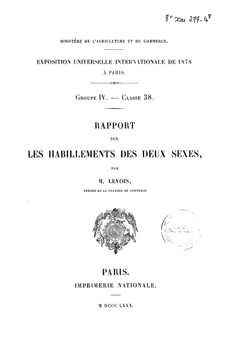 Page de titre du 8XAE277-4.8