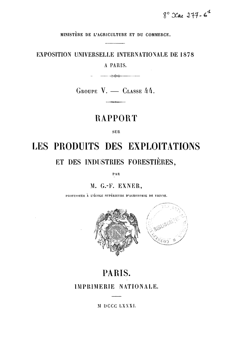 Page de titre du 8XAE277-6.1