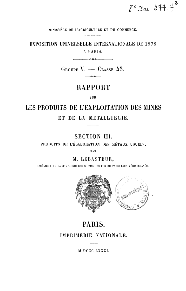 Page de titre du 8XAE277-7.2
