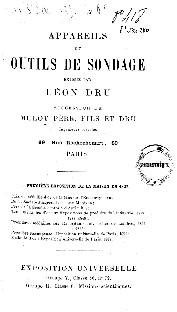 Page de titre du 8XAE280