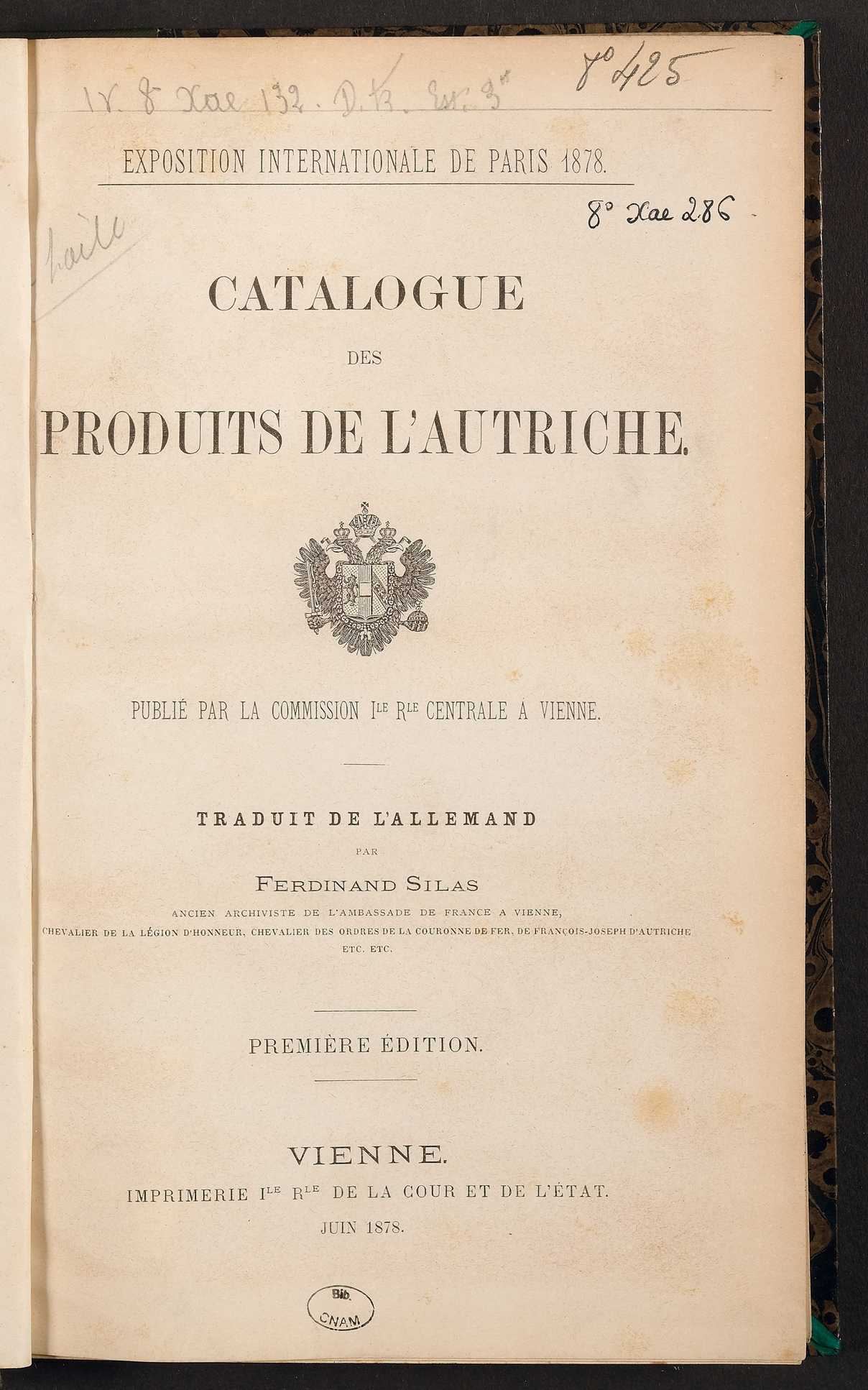 Page de titre du 8XAE286