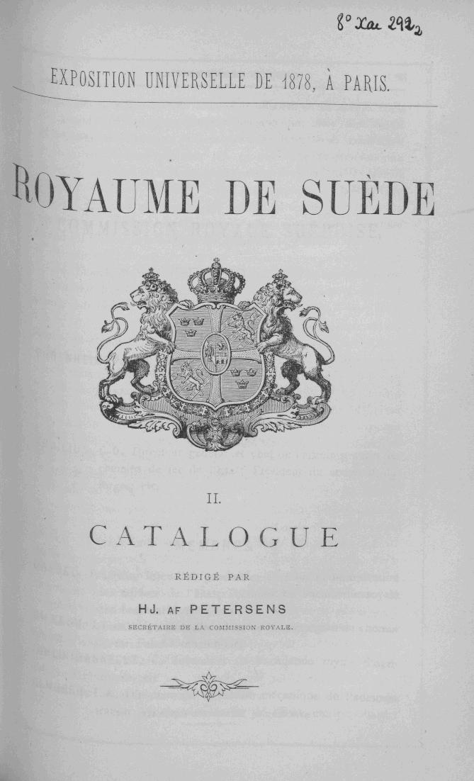 Page de titre du 8XAE292.2