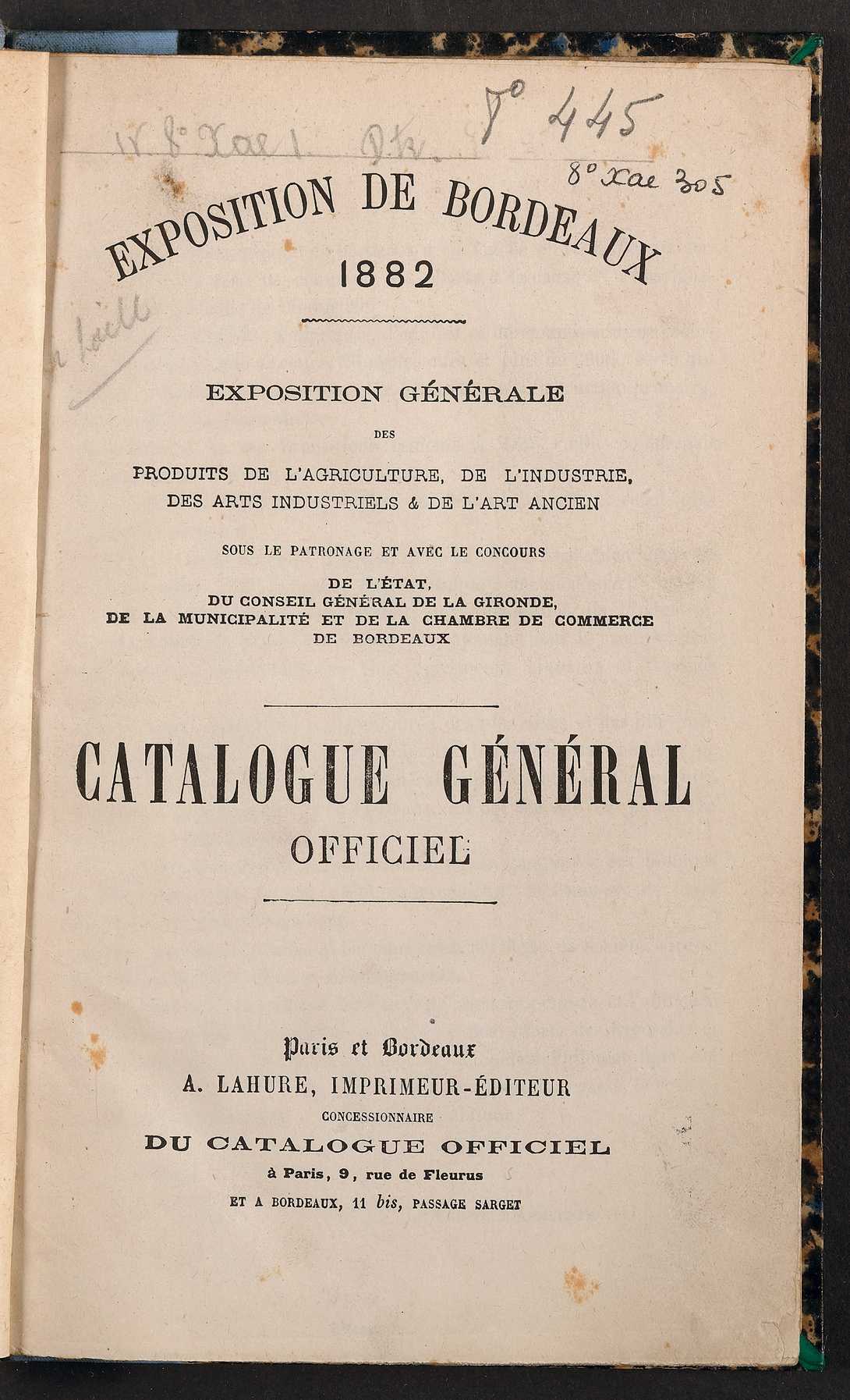 Page de titre du 8XAE305