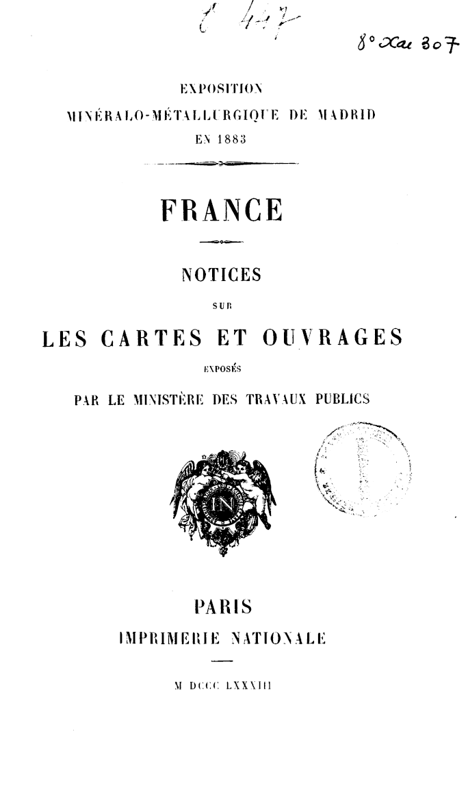 Page de titre du 8XAE307