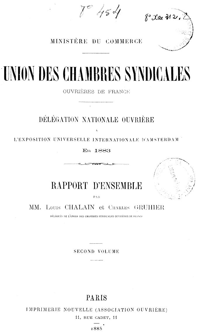 Page de titre du 8XAE312.2