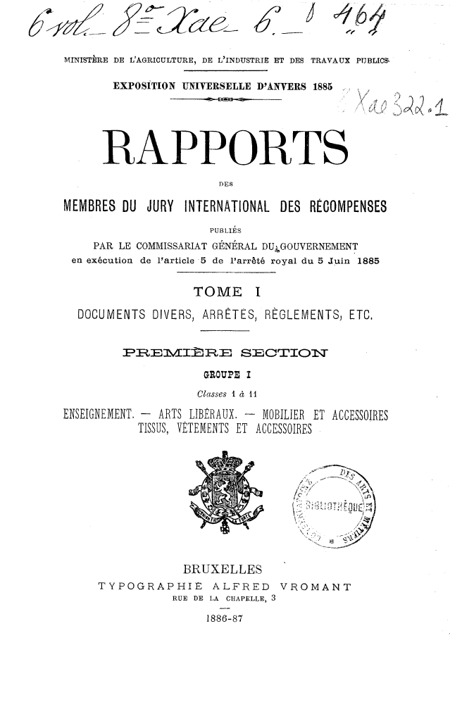 Page de titre du 8XAE322.1