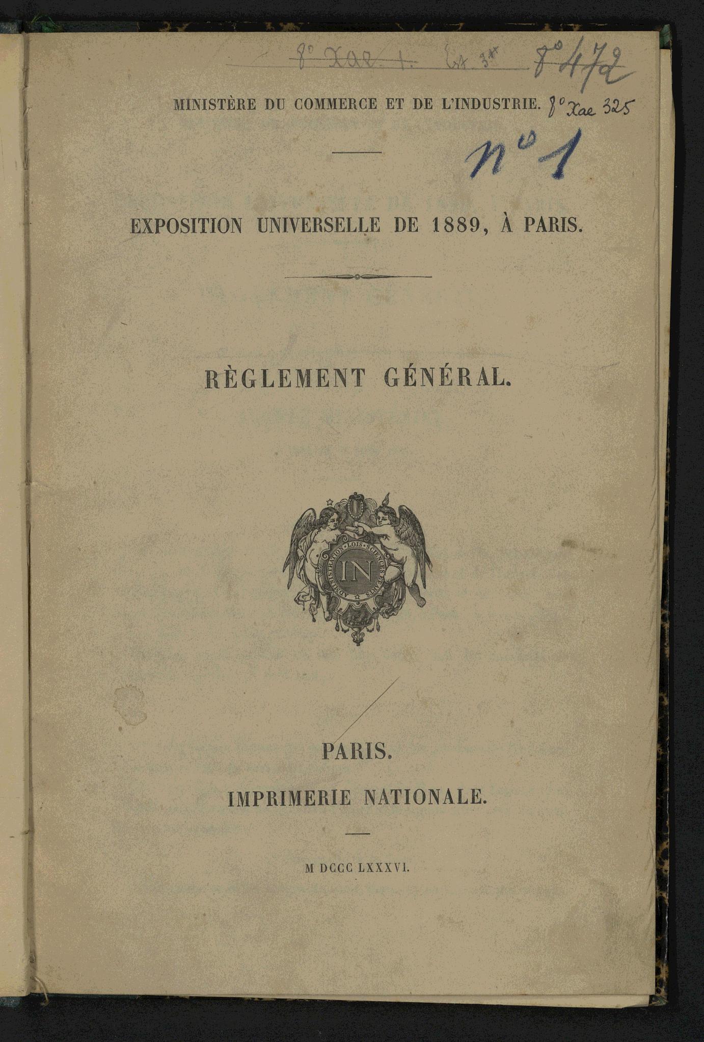 Page de titre du 8XAE325