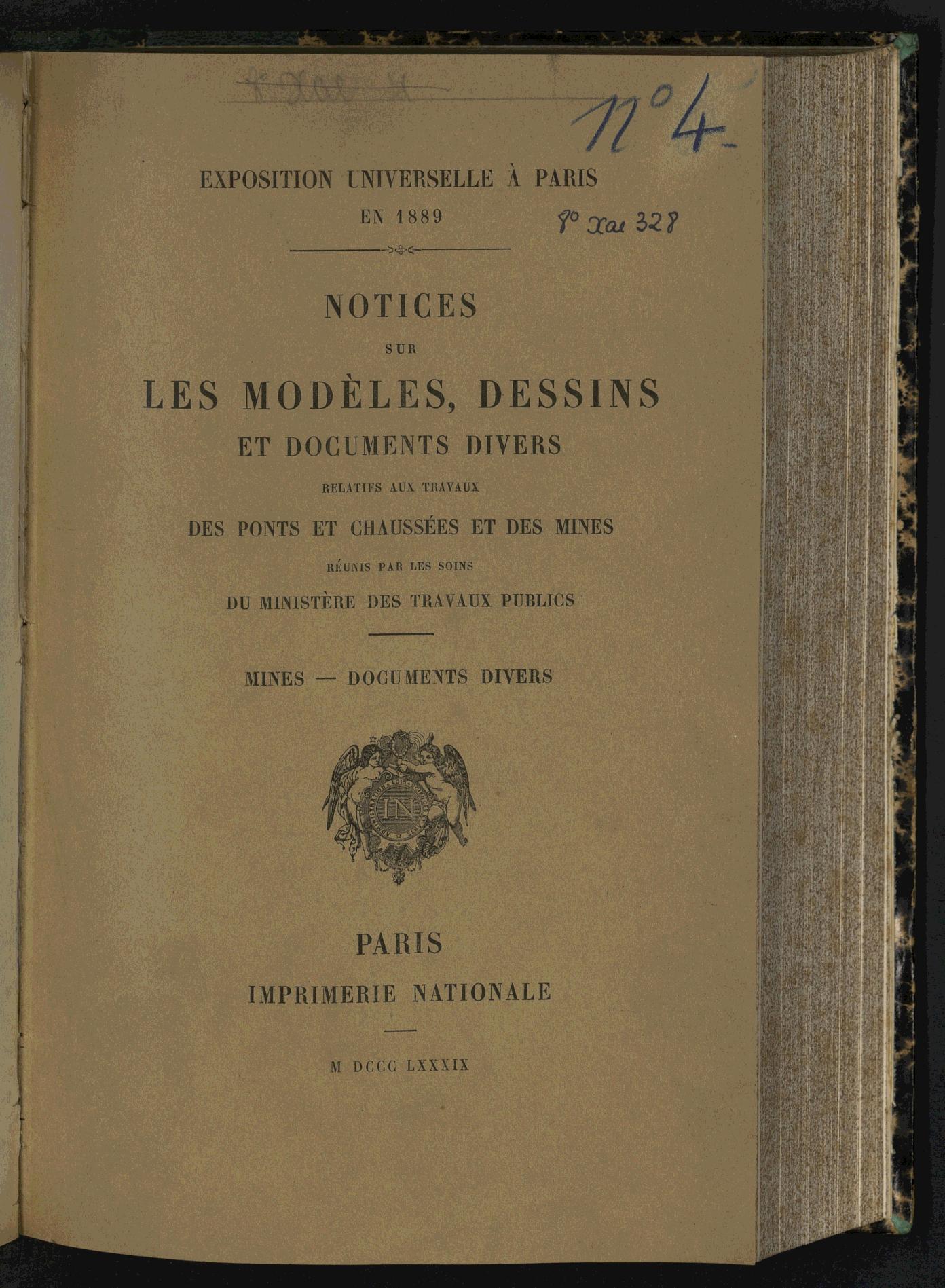 Page de titre du 8XAE328