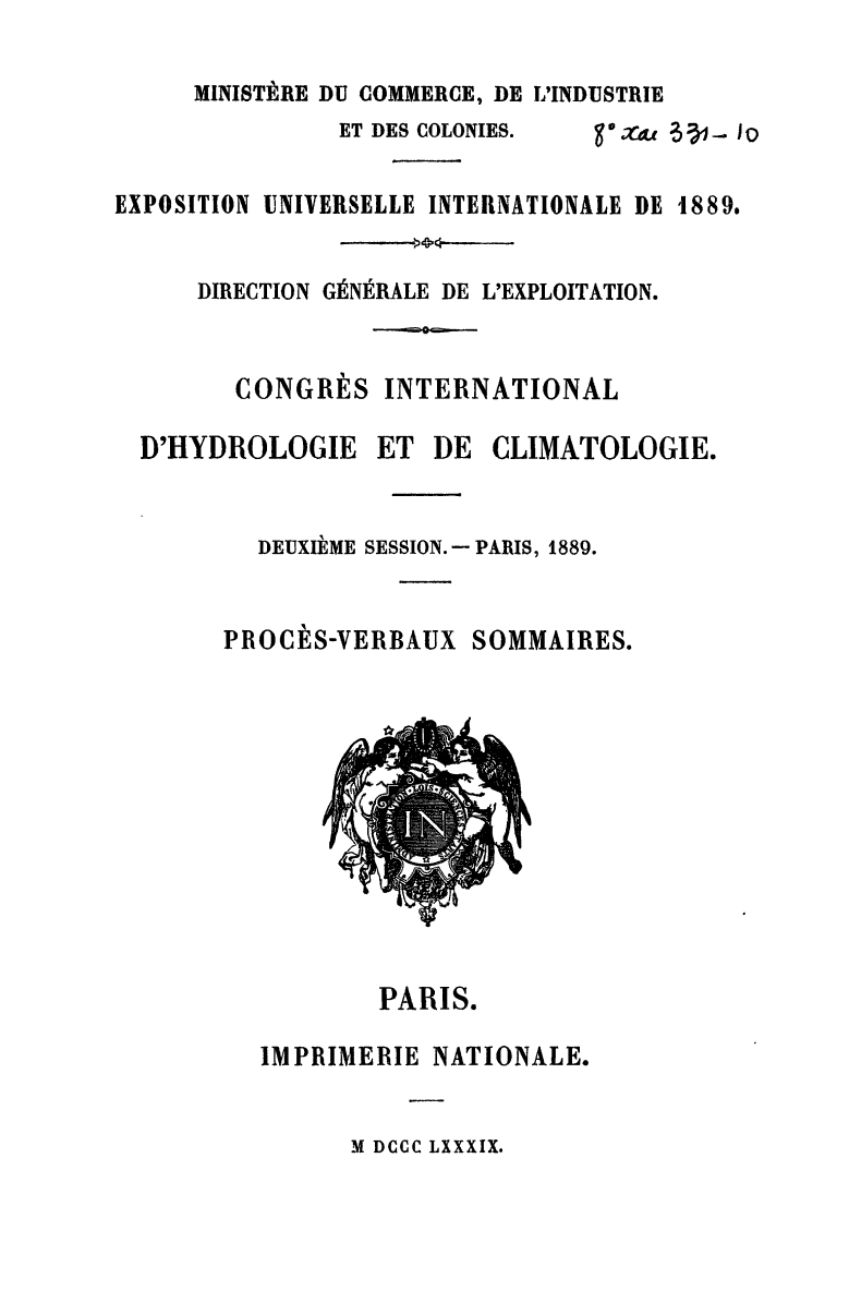 Page de titre du 8XAE331.10