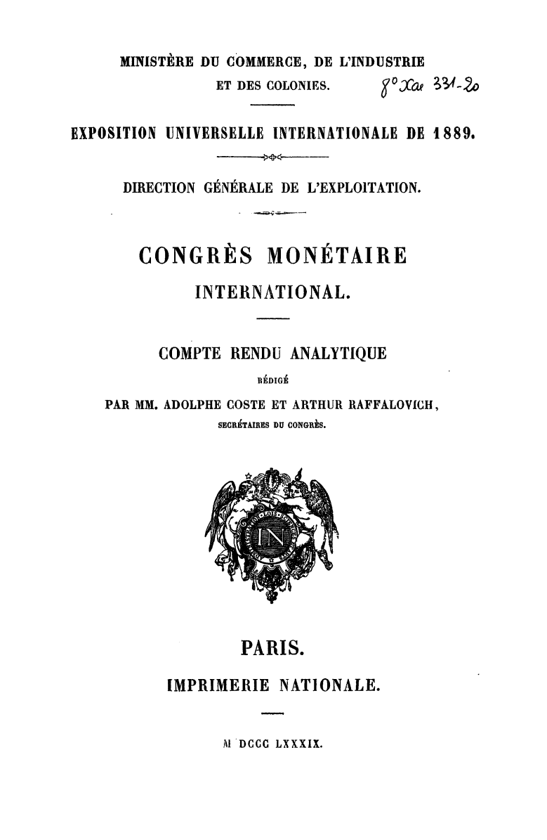 Page de titre du 8XAE331.20