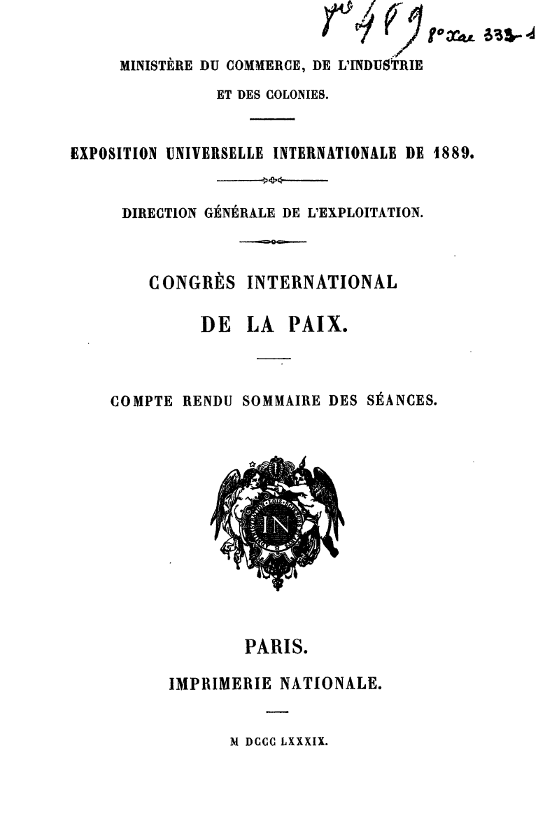 Page de titre du 8XAE332.1