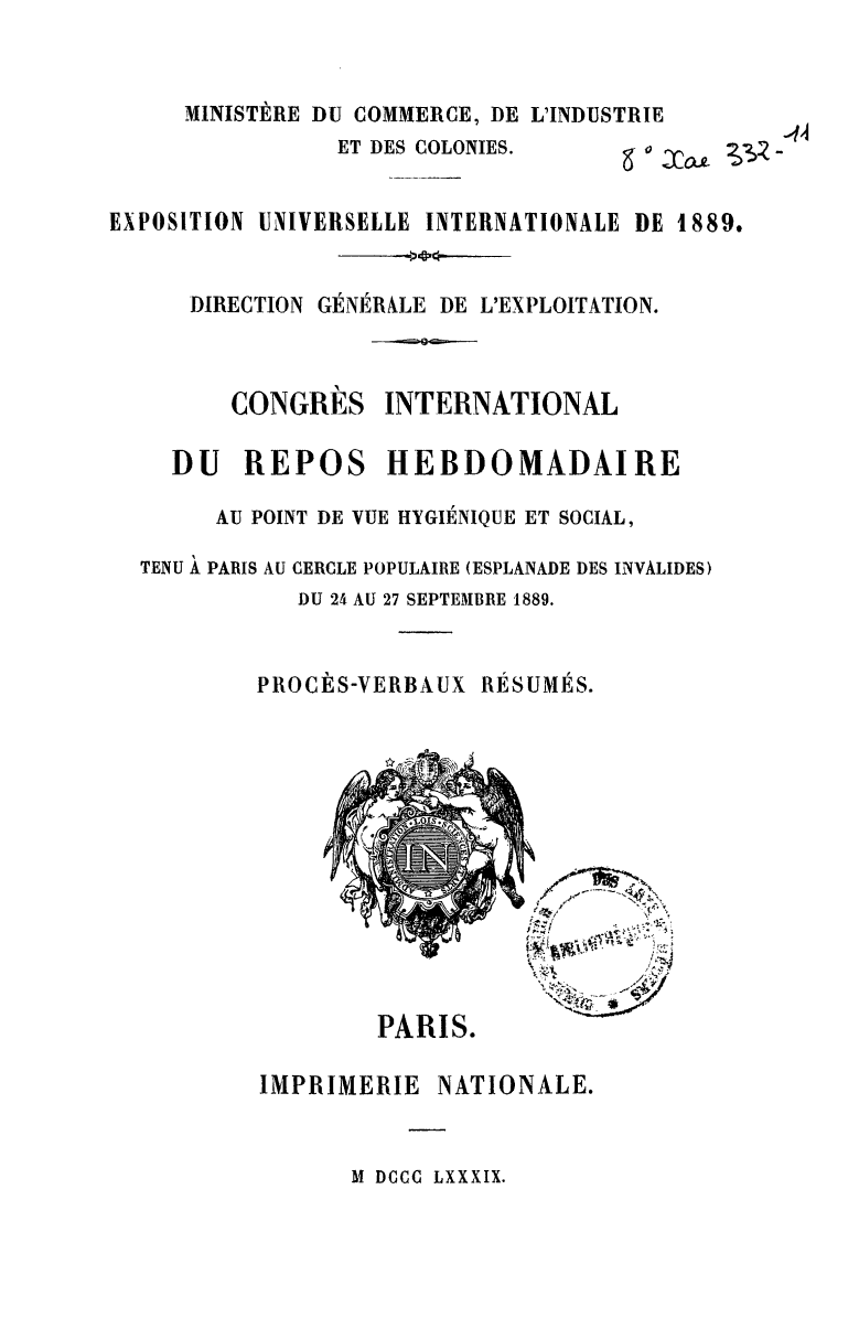 Page de titre du 8XAE332.11