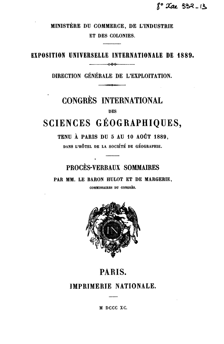 Page de titre du 8XAE332.13