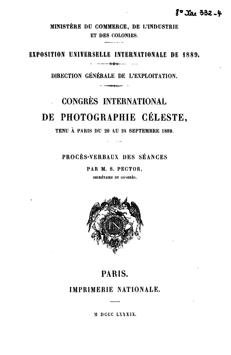 Page de titre du 8XAE332.4