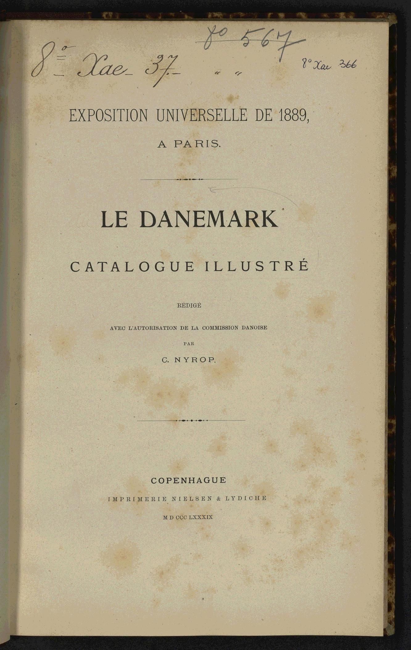 Page de titre du 8XAE366