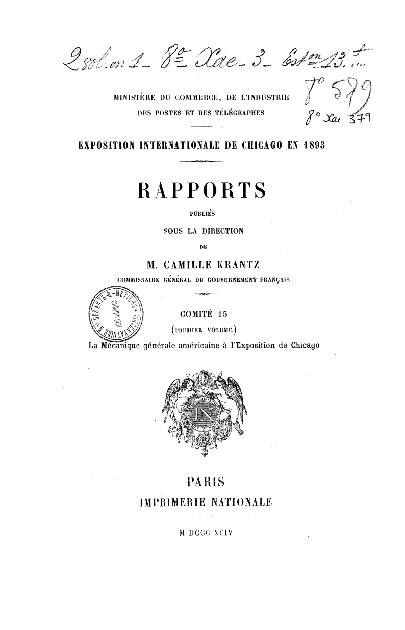 Page de titre du 8XAE379.1