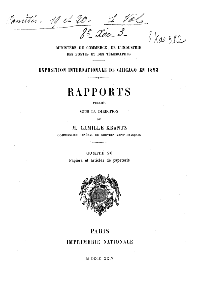 Page de titre du 8XAE382