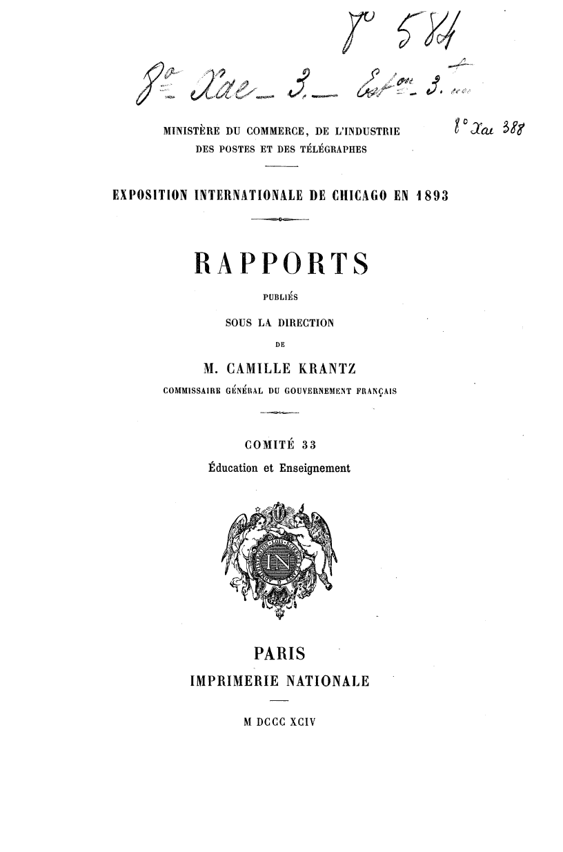 Page de titre du 8XAE388