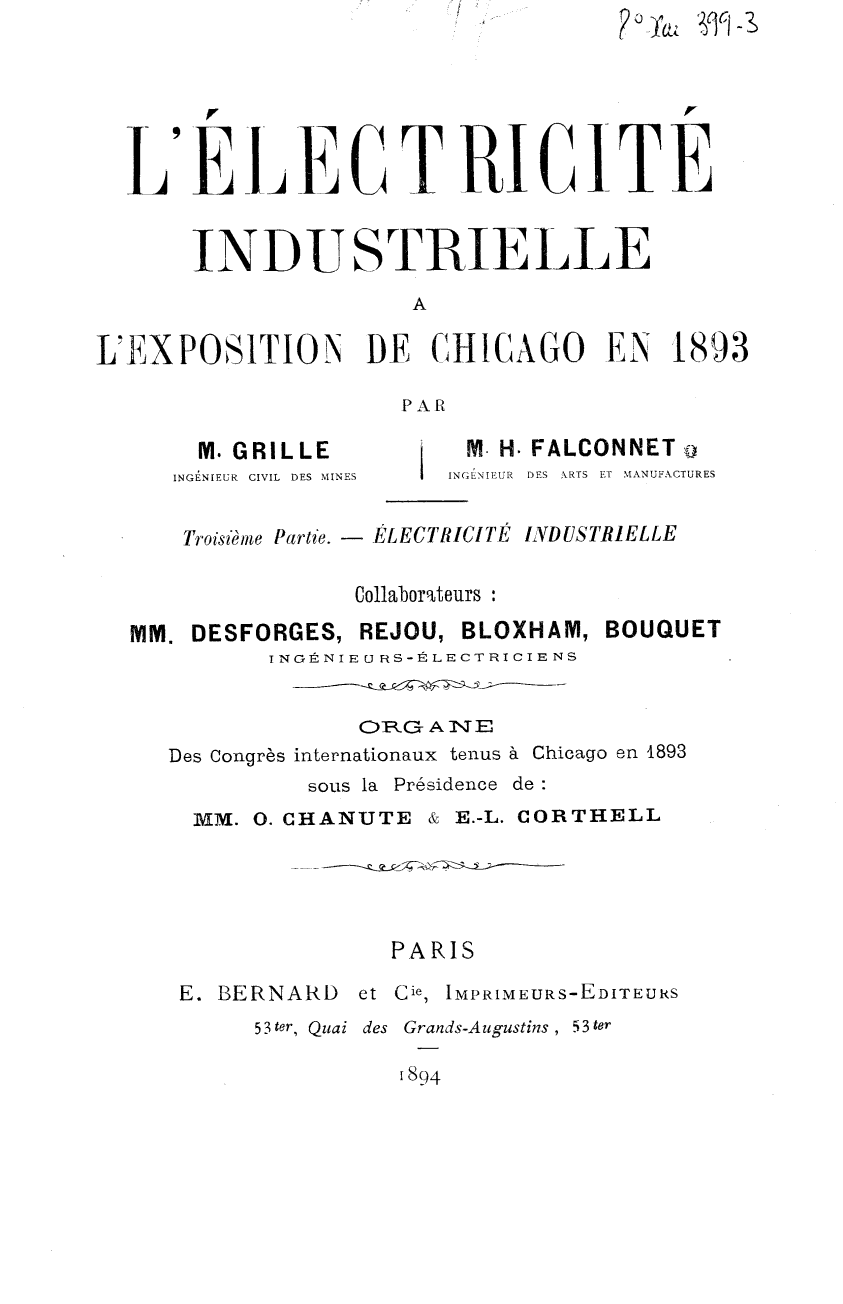 Page de titre du 8XAE399.3